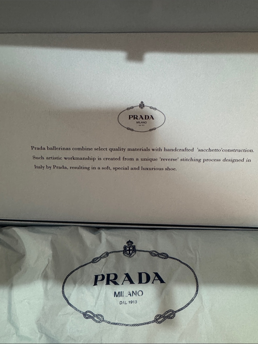 Prada/Calzature Donna/Women’s black leather flats with bows on toe/US 7/NIB! NEW - Picture 8 of 15